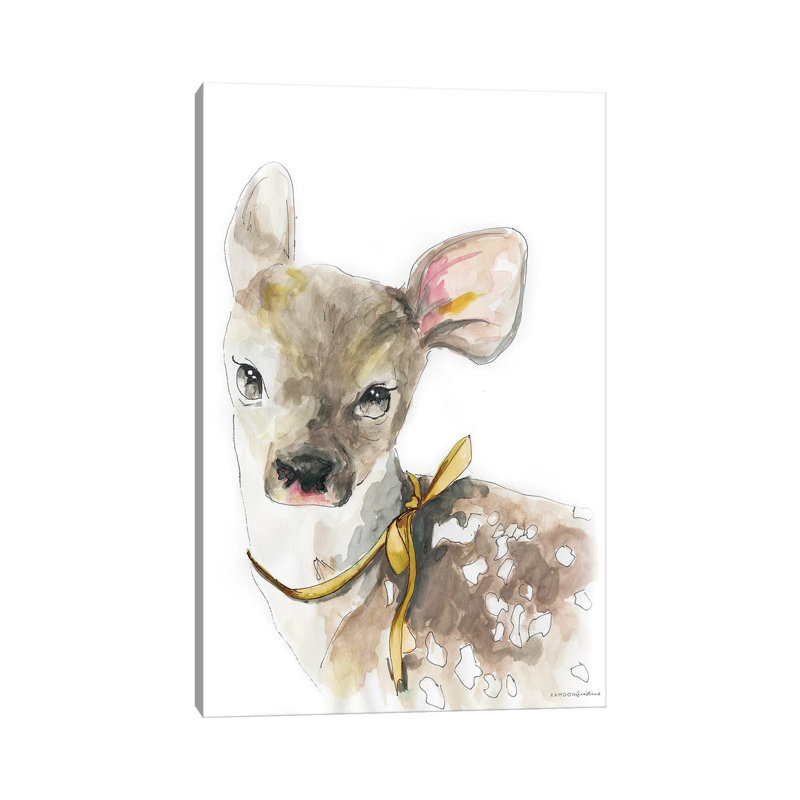 Marigold Doe by Kamdon Kreations - Wrapped Canvas Painting, 101.6 cm H x 66.04 cm W x 1.91 cm D