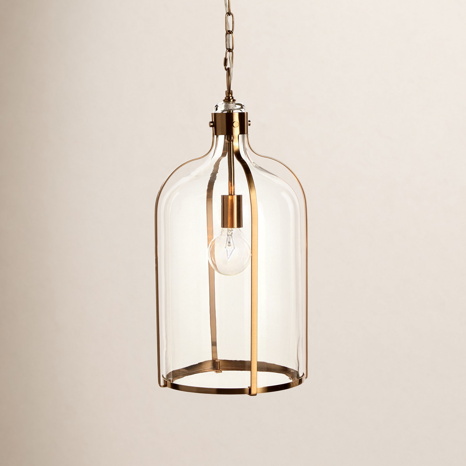 Kilgo Single Light Glass Plug-in Pendant