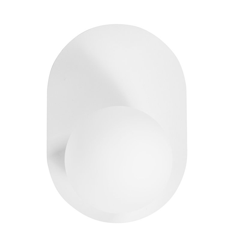 Burnie Flush Mounted Sconce, White