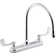 1.8 gpm Triton Bowe 1.8 gpm Kitchen Sink Faucet with 9-516 In. Gooseneck Spout, Aerated Flow and Wristblade Handles