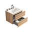 Ensemble de meuble-lavabo mural en chêne brut et chêne brut Gloria-1114756726-1114756731