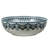 16" Round Artistic Ceramic Vessel Sink – Glossy Above-Counter Basin with Hand-Inspired Printed Pattern-120925186