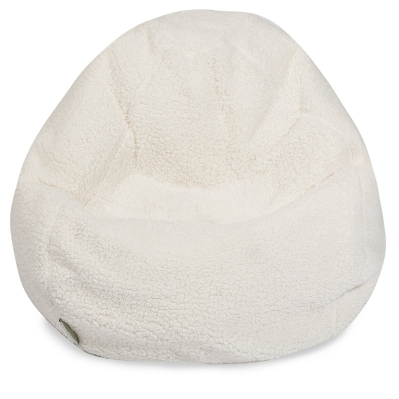 Fauteuil à billes et méridienne standard, H 22 po x l 28 po x P 28 po, Polyester sherpa