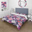 Literie violette à motif floral I-288977435