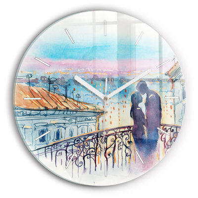 Glass Wall Clock