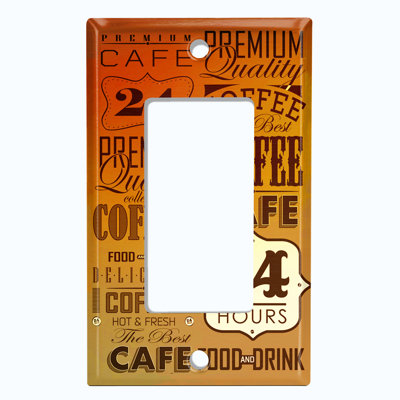 Patterned 1 - Gang Rocker Standard Wall Plate