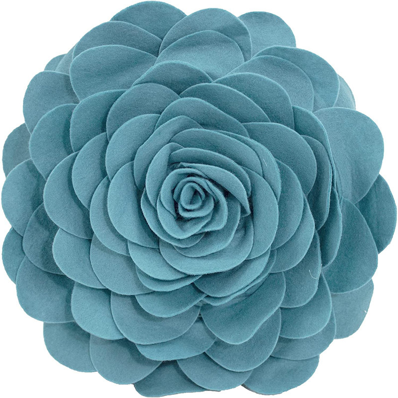  Housse de coussin en polyester, 13 po x 13 po, Housse de coussin seulement - sans coussin, Bleu sarcelle