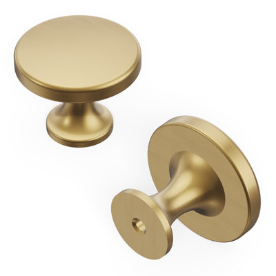 Forge Collection Round Knob - 1-3/8 " Diameter Cabinet Knob Champagne Bronze - Farmhouse Hardware for Drawers & Cabinets