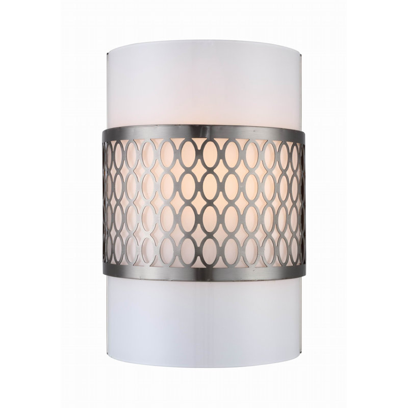 Plafonnier encastré à 1 lumière à intensité variable Ferrigno, Nickel satiné