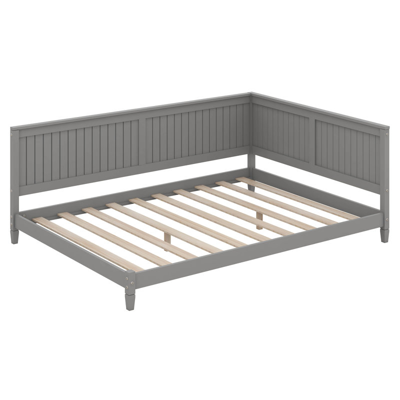 Wood Daybed/Sofa Bed, Gray, Twin