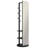 360° Rotating 66"x14" Multifunctional Full Length Mirror with Hook Storage Rack Coat Rack with Mirror Solid Wood Floor Mirror Bedroom Living Room Cloakroom Space Saving(black)-50678793