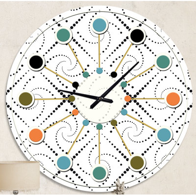 Horloge murale rétro Mid-Century