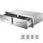 Tiroirs pour îlot de barbecue extérieur, 75 cm (l) x 25 cm (h) x 50 cm (p), doubles tiroirs horizontaux, coulisse fluide et construction coulissante haut de gamme
