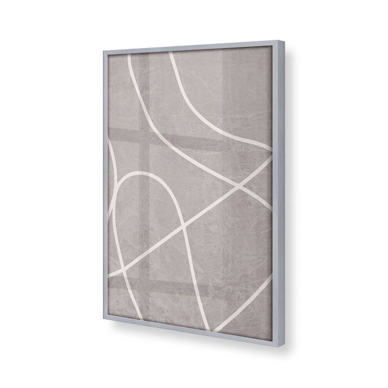 Silent Journey v1, impression, Papier avec cadre photo simple en chrome poli, H 15,25 po x l 12,25 po x P 1,25 po
