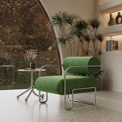 Modern Style Minimalist Corduroy Fabric Leisure Chair