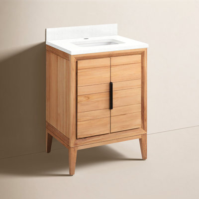 Aliso 24" Carrara Marble Single Bathroom Vanity