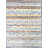 Modern Moroccan One-of-a-Kind 9'7" X 11'10" Hand Knotted Area Rug