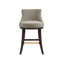Tabouret de bar en chenille taupe Lucia-113050971-128620582-113050972