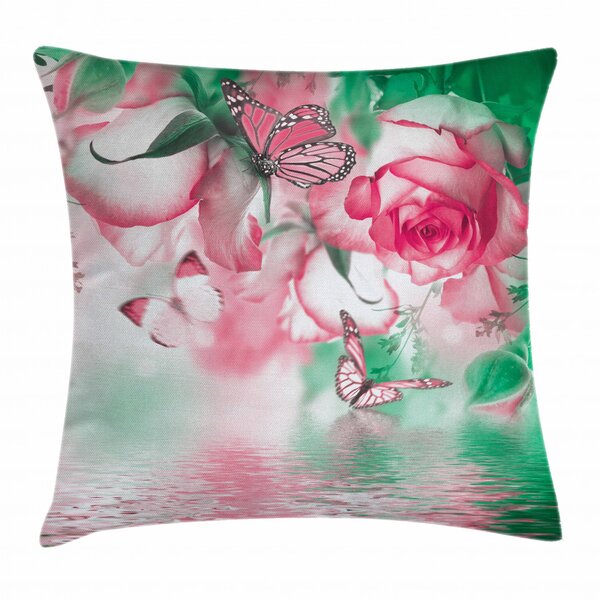 Bless International Floral Indoor Outdoor Pillow Cover 