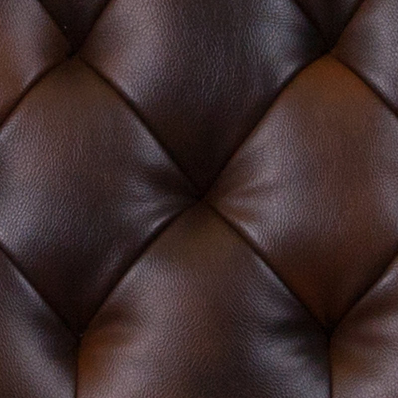 Chaise longue capitonnée Hercules Madison, Brun