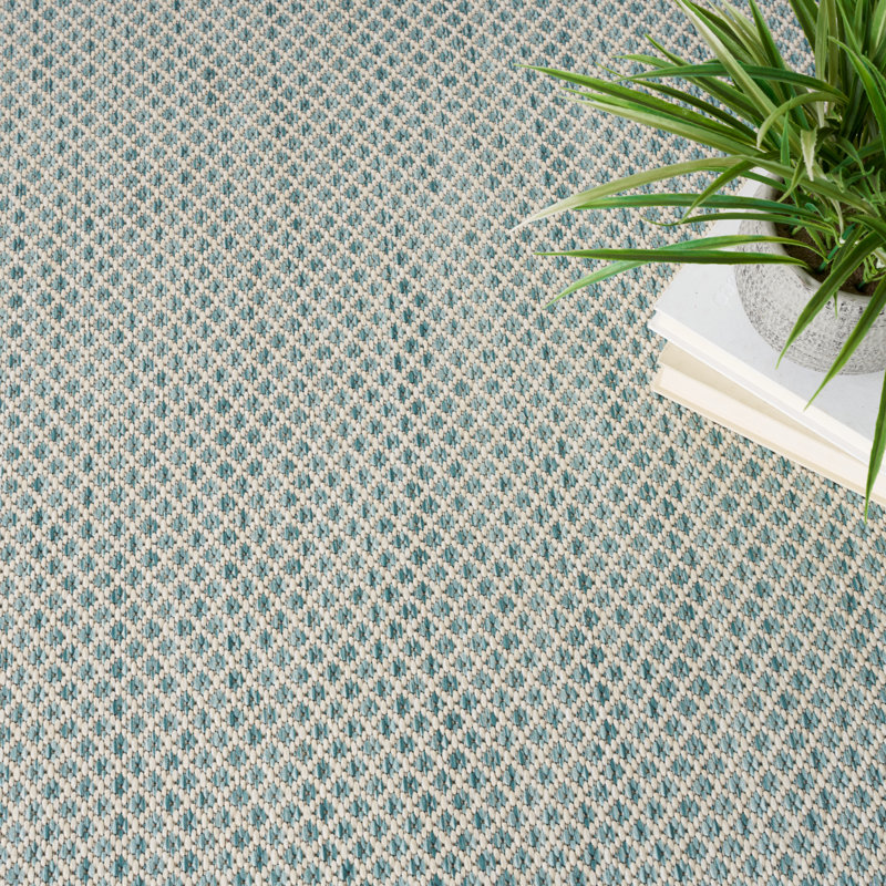 Tapis ivoire intérieur / extérieur Mcdade, Rond 4 pi