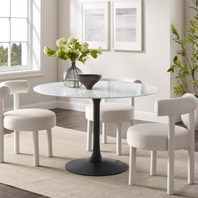 Round Artificial Marble Dining Table by 