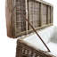 Aliyaha Handmade Kubu Rattan Blanket Box Bench Seat. Lift Top Ottoman Storage. Lined Interior