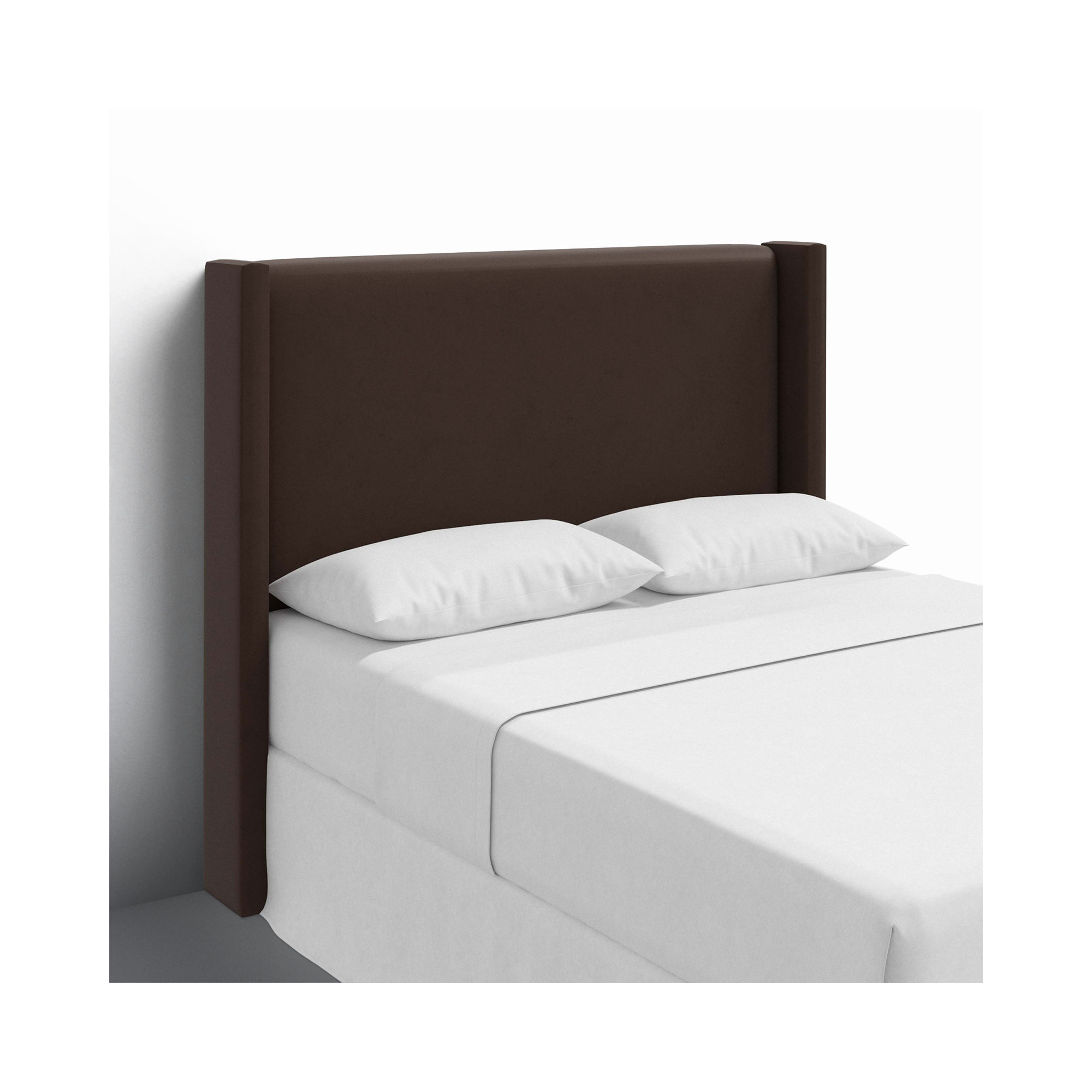 Hanson Upholstered Headboard, King, Classic Chocolate Velvet