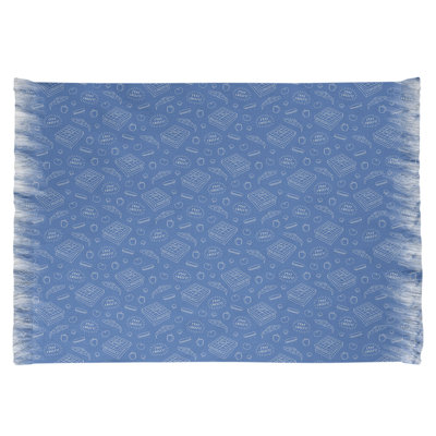 Bleu pizza Tapis décoratif