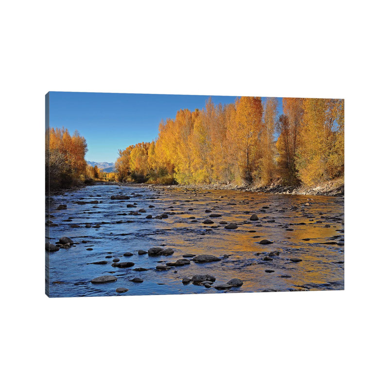 Autumn River by Brian Wolf - Wrapped Canvas Print, 30.48cm H x 45.72cm W x 1.91cm D