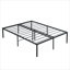 Structure de lit pour grand lit en métal noir de jais pour la chambre à coucher, la chambre d'amis et le dortoir, fabrication solide et silencieuse avec rangement sous le lit-587221757