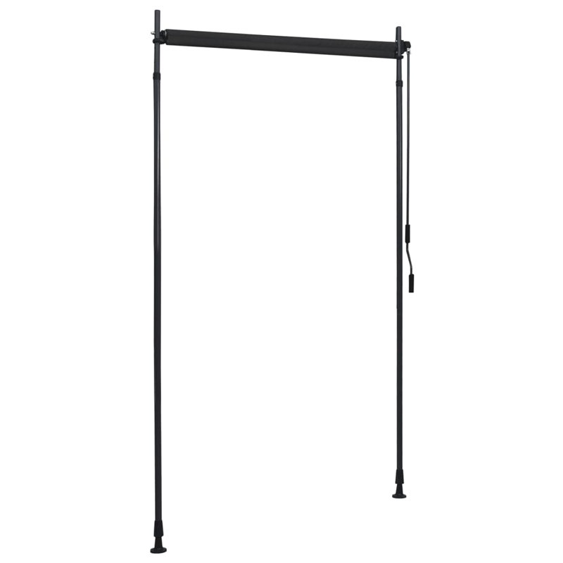 Polyester anthracite vidaXL avec revêtement PA 47,2 po x 106,3 po, Anthracite, L 47,2 po