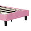 Kids Upholstery Butterfly Bed, Mixed Velvet & PU Leather Headboard With LED Antennae Lights & Adjustable Height, UK & EU Single (90X190/200cm)-604389974-727401207