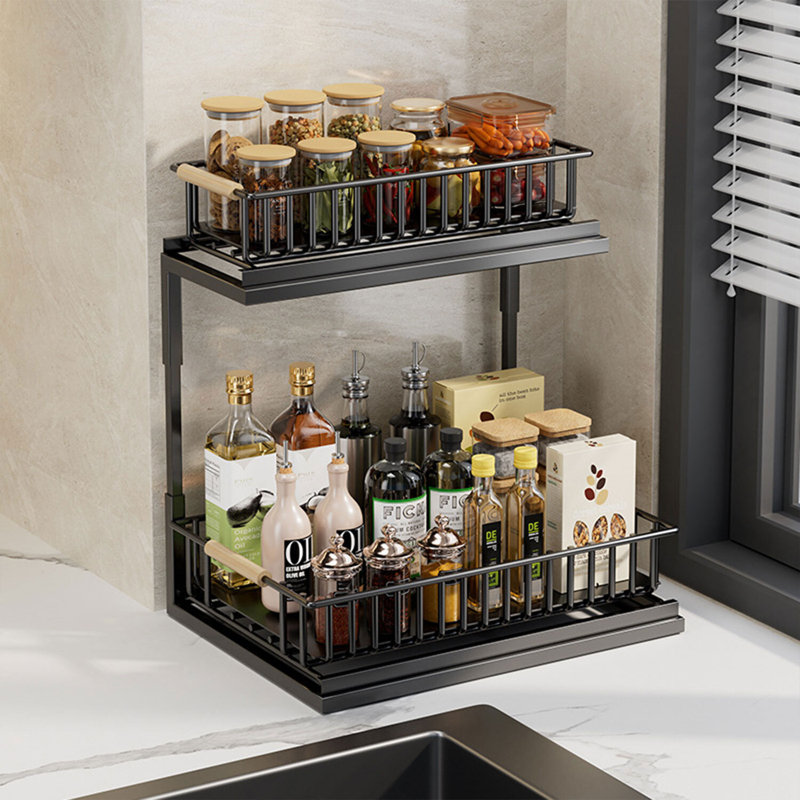 Hauteur réglable de l'armoire coulissante sous l'évier