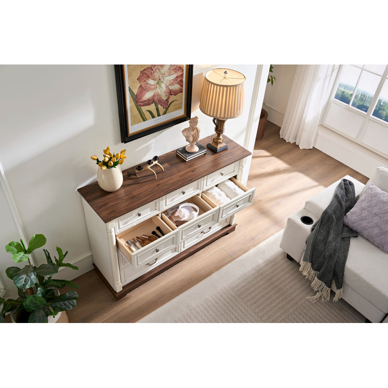 Tv stand with 10 drawers