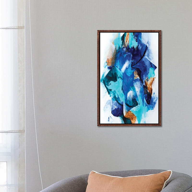 Synthesis - Print on Canvas, 66.04 cm H x 45.72 cm W, Classic Brown Wood Framed