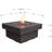Aswith 34" Outdoor Concrete Fire Pit 50,000 BTU - Includes Lava Rocks & PVC Cover-2051561117-2051561063