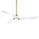 54" Swirl 3 - Blade Outdoor LED Smart Propeller Ceiling Fan with Remote Control and Light Kit Included