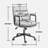 Office Chair,Mid Back Home Office Desk Task Chair With Wheels And Arms Ergonomic Pu Leather Computer Rolling Swivel Chair With Padded Armrest,The Back Of The Chair Can Recline 40°-854877285