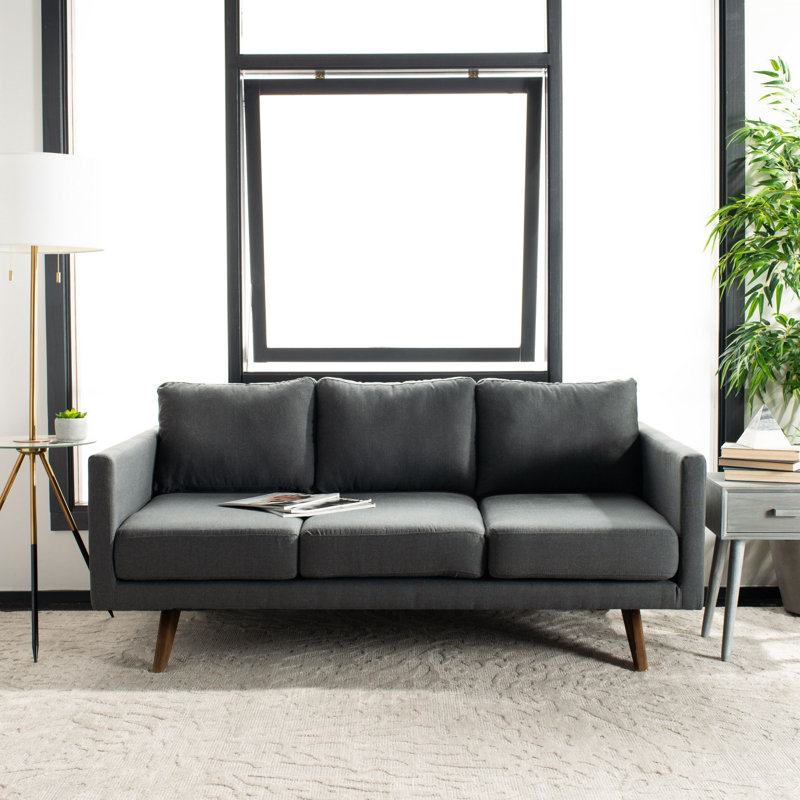 Frasier Upholstered 70.08'' Sofa, Dark Gray