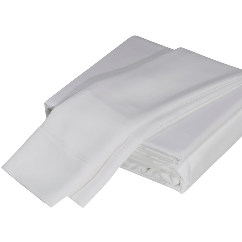Sateen Sheet Set, Soft White, King