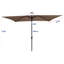 Parasol lumineux d'extérieur à DEL rectangulaire solaire - 10 x 6,5 pi, auvent d'eau, facile à assembler, pour la construction de la cour arrière 10 pi x 6,5 pi, vent, bord de piscine et jardin-121047131
