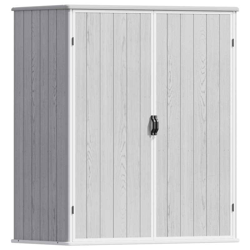 5 Ft. W X 3 Ft. D Resin Outdoor Storage Shed, Gray
