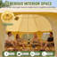 Toile cloche tente avec poêle, tente 4 saisons Yourte pour camping familial