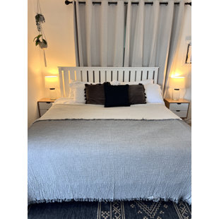 Couverture de lit en mousseline froissée