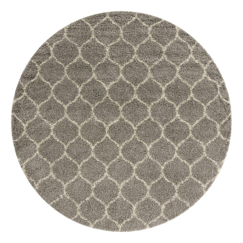 Geometric Indoor Rug, Round 10'