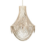 Large Leather Fringe Chandelier