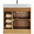 36'' Single Bathroom Vanity with Drawer, Shelf, Outlet, and Engineered Marble Top-1667503235