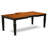 9 Piece Dining Set Includes a Rectangle Dining Table with Butterfly Leaf and 8 Kitchen Chairs, Black & Cherry-49667110-49667114-124189404