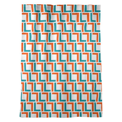 Miami Football Room Darkening Curtain Single Panel